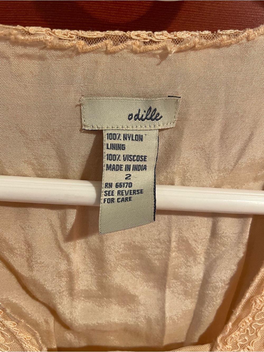Odille Beige Lace-Embroidered Sleeveless Midi Dress - Picture 3 of 3